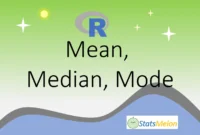 r mean median mode