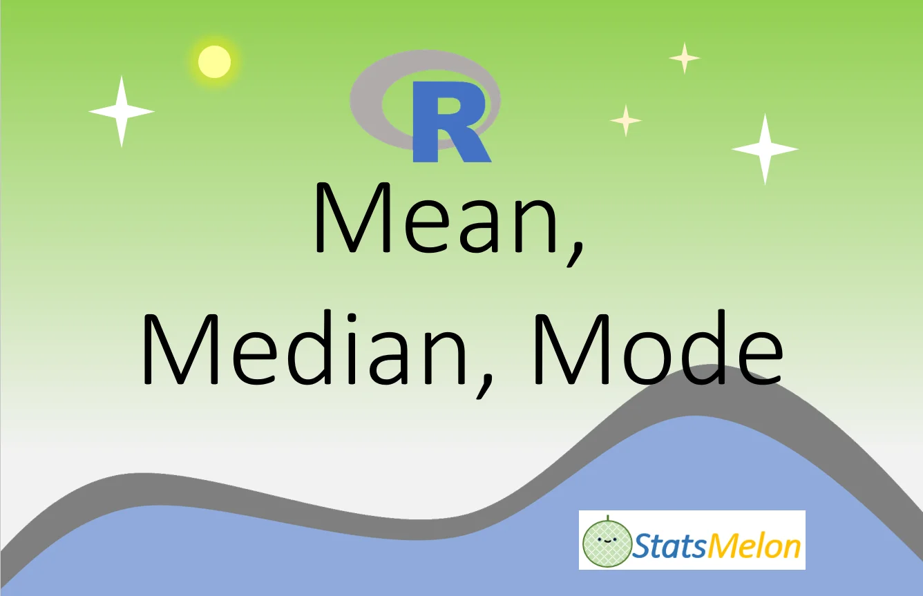 r mean median mode
