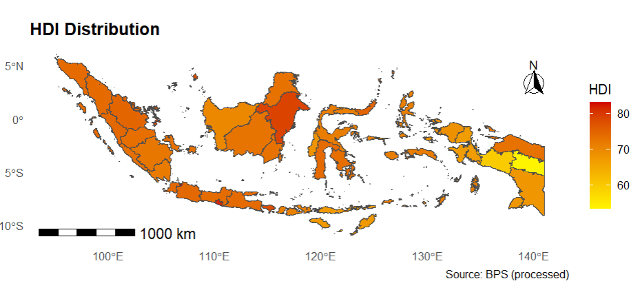 hdi indonesia visualization